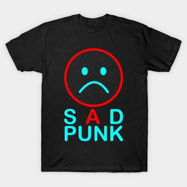 Sad Punk T-Shirt by AdiDsgn